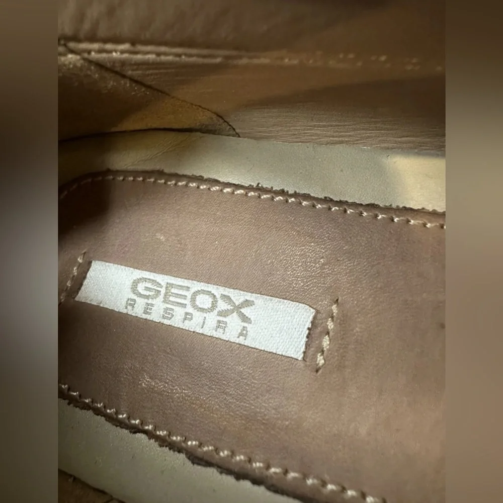 Geox Respira Women's ~ Size 39.5/ US 10 ~ Tan Horsebit Slip On Loafers Shoes